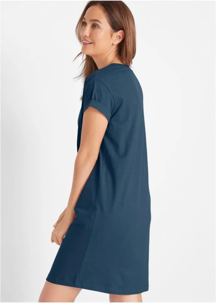 Bpc Bonprix Collection Shift Jersey Dress, Blue