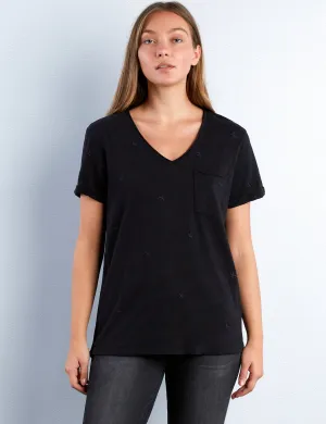 Hello V-Neck Tee