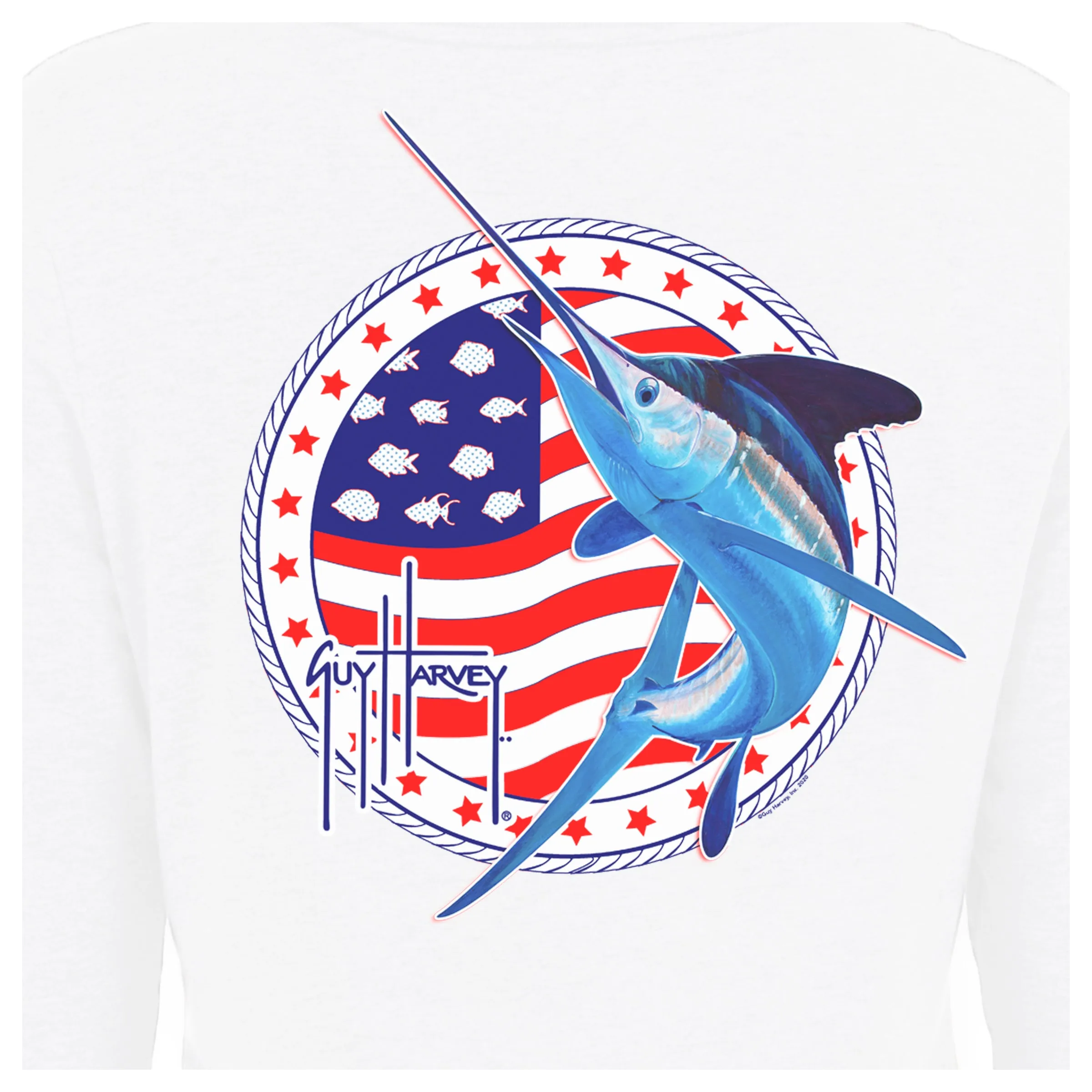 Ladies Americana Long Sleeve V-Neck T-Shirt