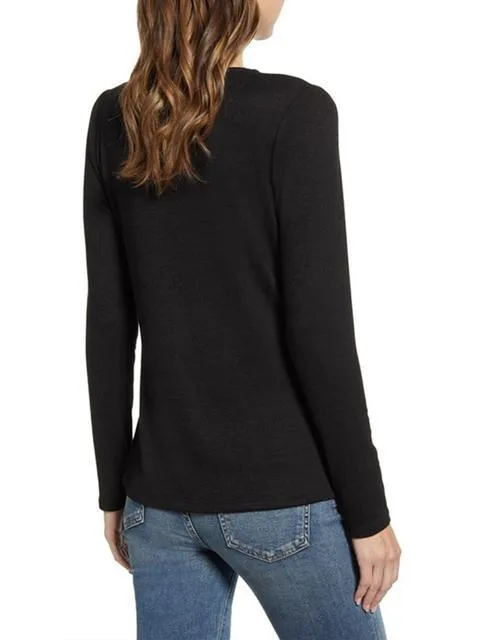 Long Sleeve Leopard Print Tops