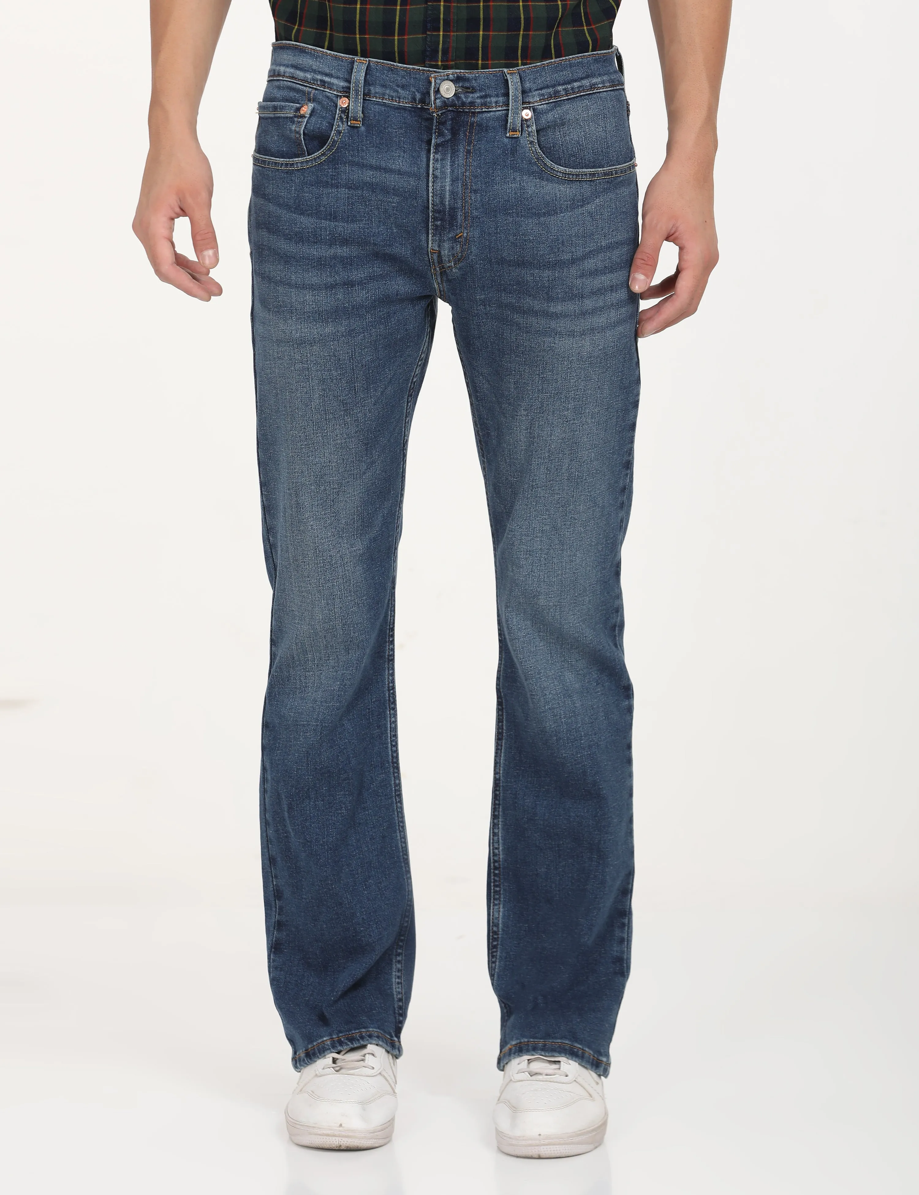 Men's 517 Indigo Bootcut Fit Mid Rise Jeans