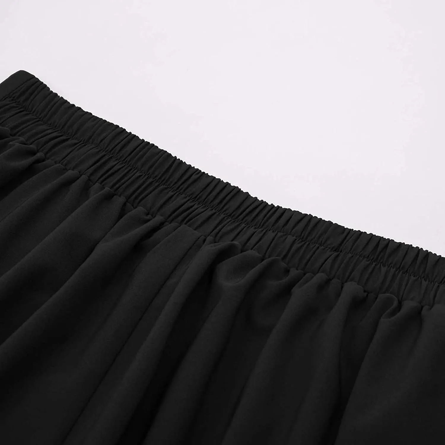 NREALY New Women's High Waist Pleated A Line Long Skirt Front Slit Belted Maxi Skirt