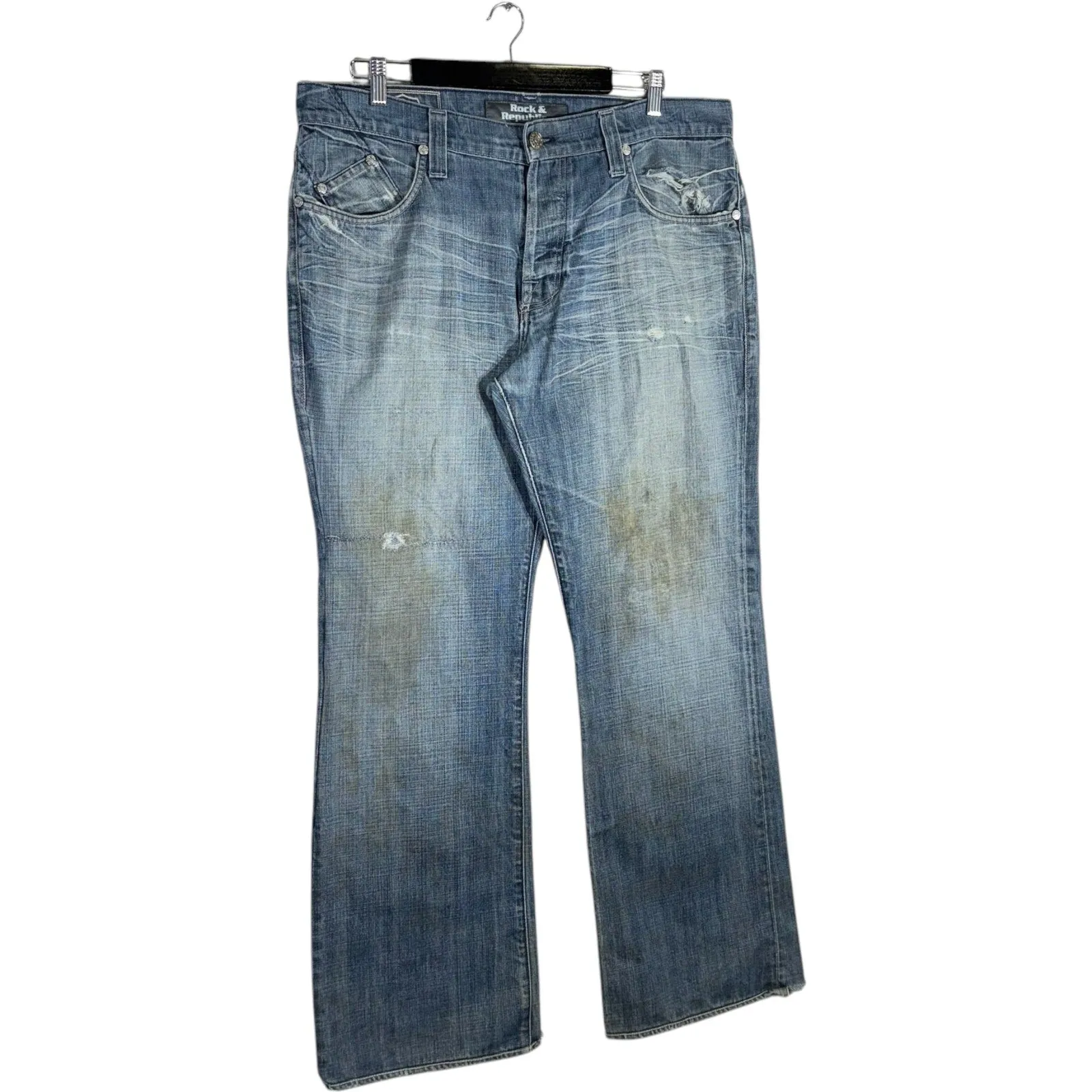 Vintage Rock & Republic Bootcut Denim Jeans 40x32