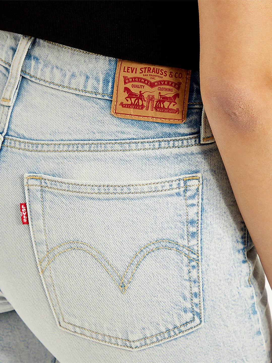 Women's Light Blue Bootcut Fit Mid Rise Jeans